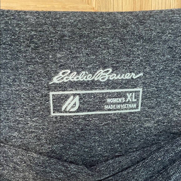 Eddie Bauer Dark Gray Women's Pants XL Straight Leg Zippered Side Pockets - Picture 2 of 9